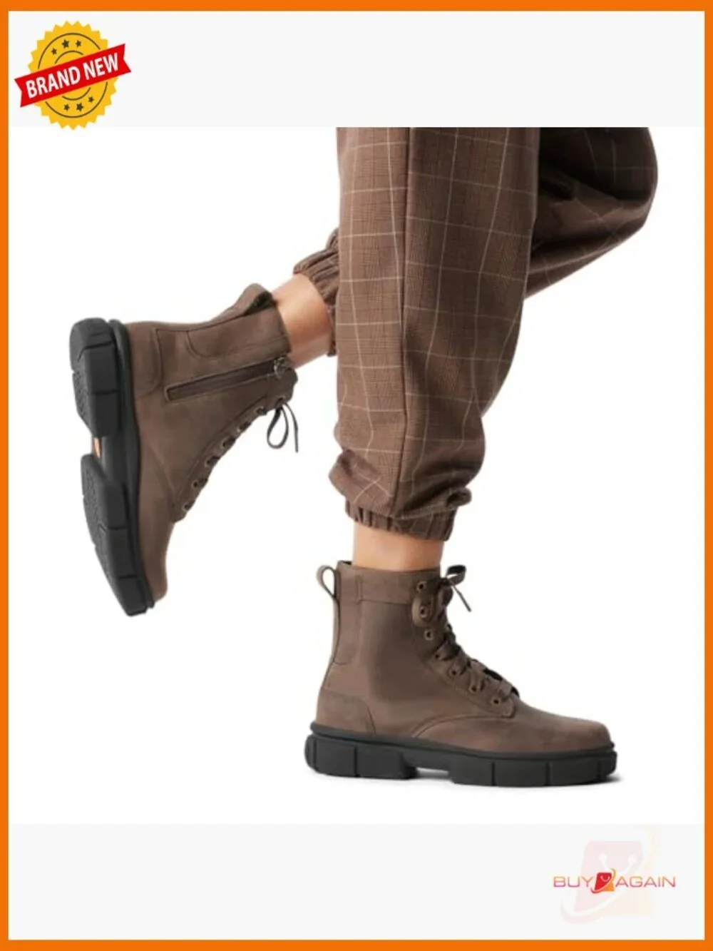 Lace Up Winter Snow Boots Water Resistant Leather Ankle Boots